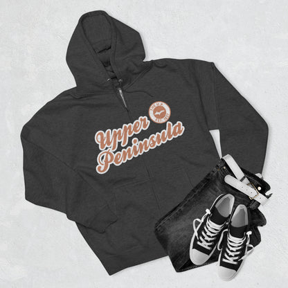 Upper Peninsula EST 1837' Hoodie (Copper Script Font) | Unisex Full Zip