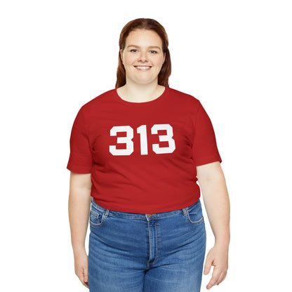 Detroit '313' T-Shirt (Athletic Font) | Unisex Standard Fit