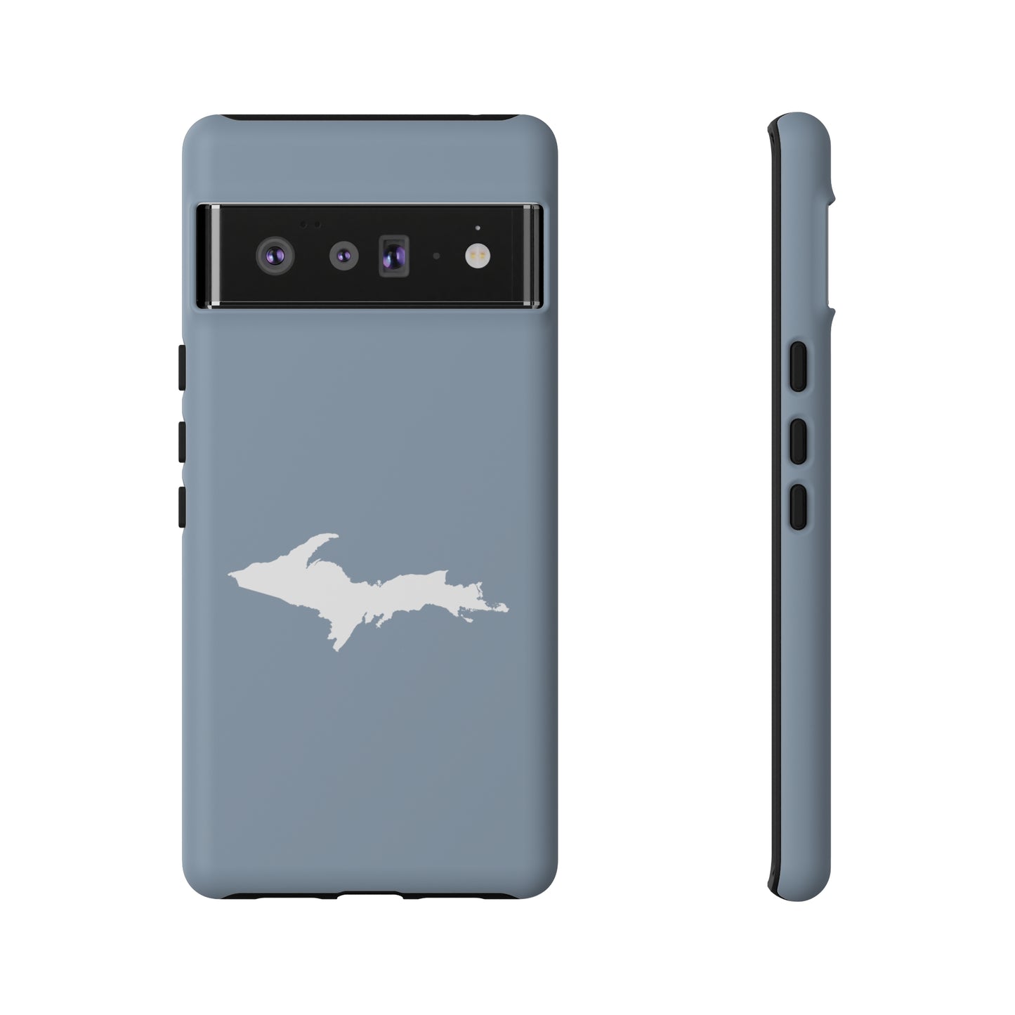 Michigan Upper Peninsula Tough Phone Case (B-24 Liberator Grey w/ UP Outline) | Samsung & Pixel Android