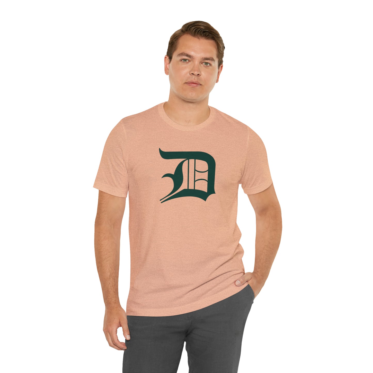 Detroit 'Old English D' T-Shirt (Laconic Green) | Unisex Standard