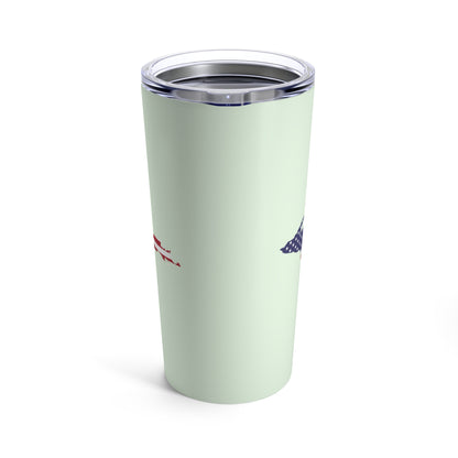 Michigan Upper Peninsula Tumbler (w/ UP USA Flag) | Dew Green - 20oz