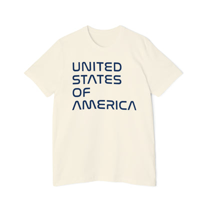 'United States of America' T-Shirt (Space Agency Font) | Made in USA