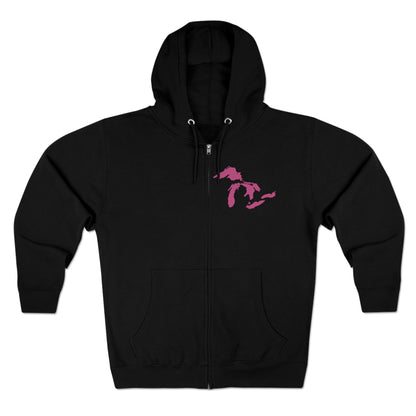 Great Lakes Hoodie (Apple Blossom Pink, Mini) | Unisex Full Zip