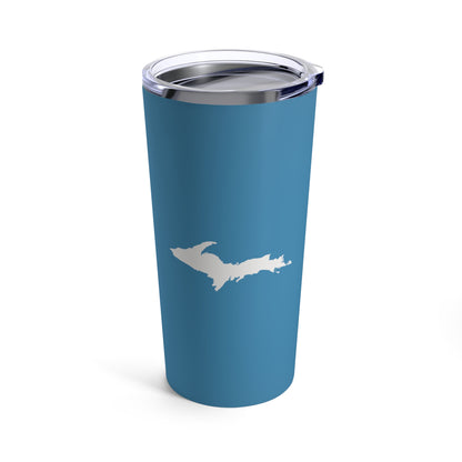 Michigan Upper Peninsula Tumbler (w/ UP Outline) | Lake Michigan Blue - 20oz