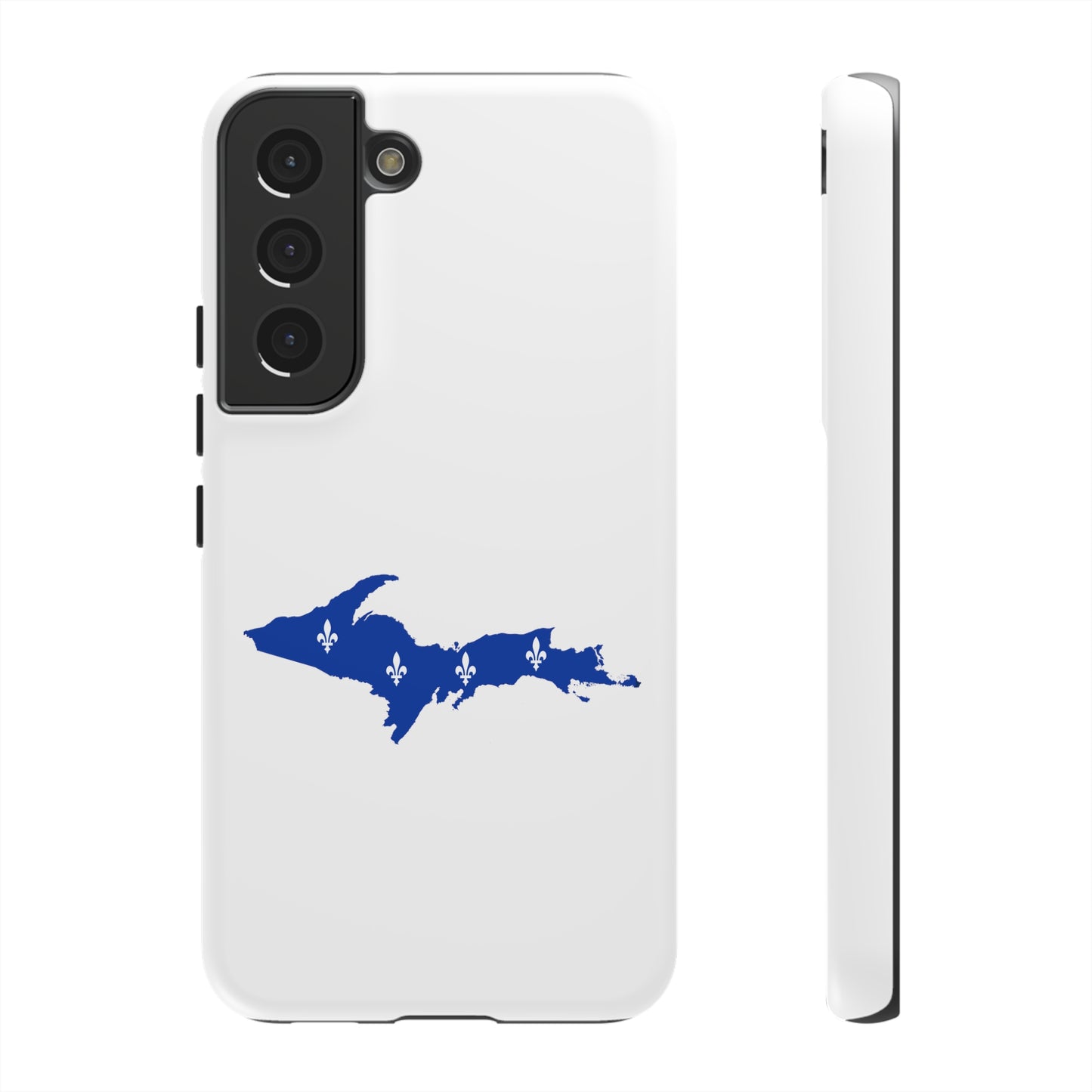 Michigan Upper Peninsula Tough Phone Case (w/ UP Quebec Flag Outline) | Samsung & Pixel Android