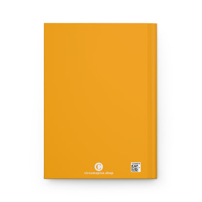 Michigan Upper Peninsula Hardcover Journal (Birch Leaf Orange w/ UP Outline) | Ruled - 150pgs