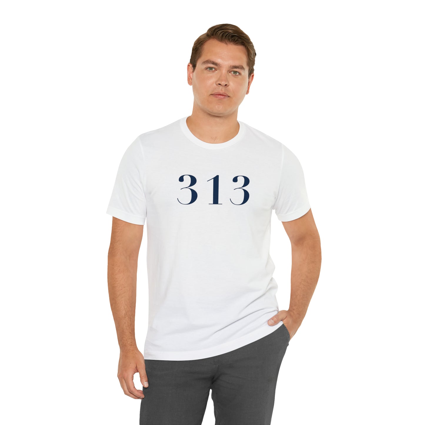 Detroit '313' T-Shirt (Didot Font) | Unisex Standard Fit