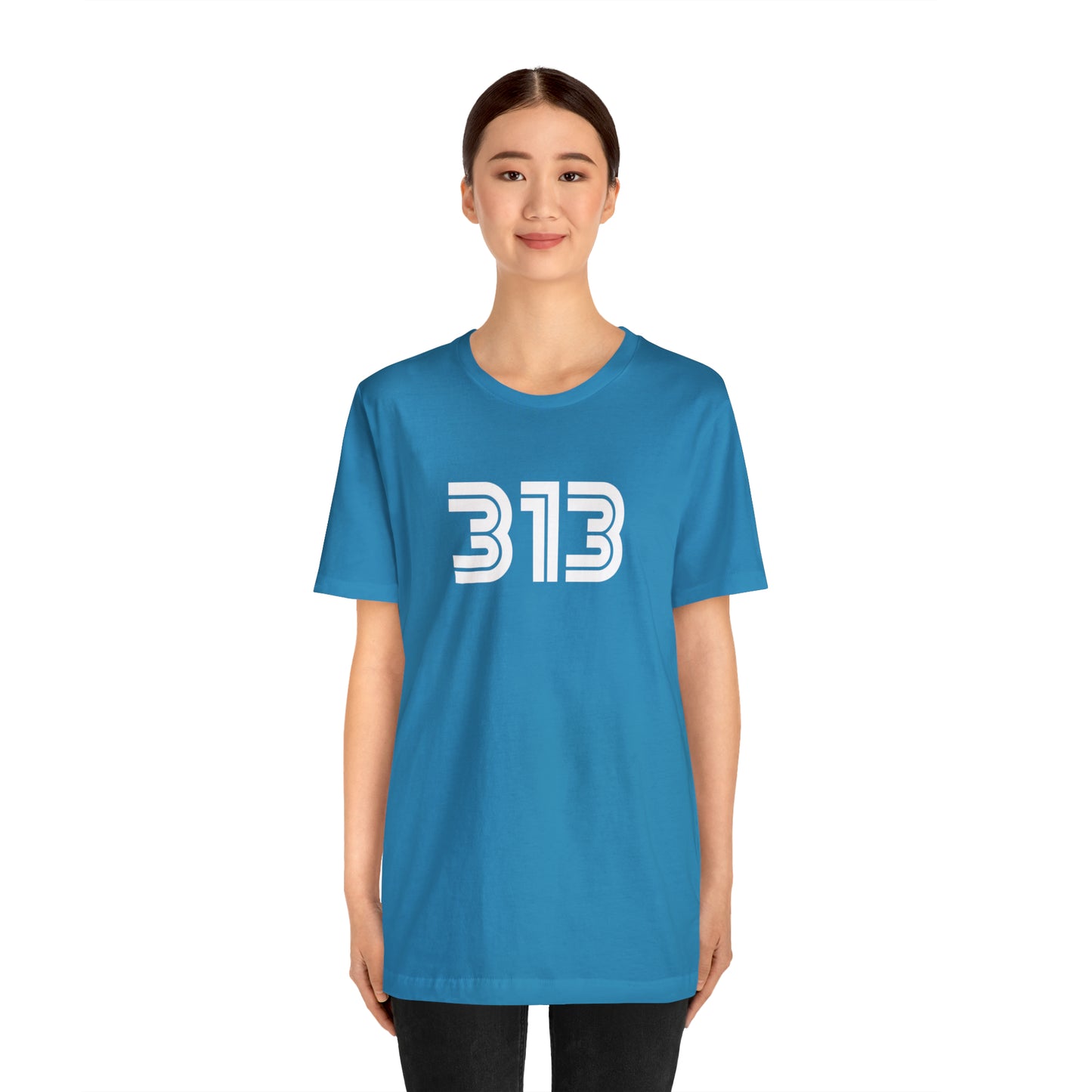 Detroit '313' T-Shirt (1970s Audiophile Font) | Unisex Standard Fit