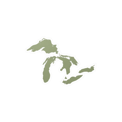 Great Lakes Kiss-Cut Windshield Decal | Beachgrass Green