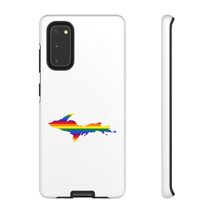 Michigan Upper Peninsula Tough Phone Case (w/ UP Pride Flag Outline) | Samsung & Pixel Android