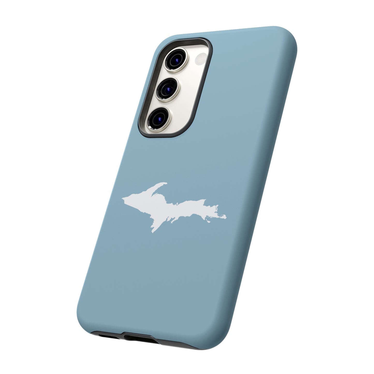 Michigan Upper Peninsula Tough Phone Case (Opal Color w/ UP Outline) | Samsung & Pixel Android