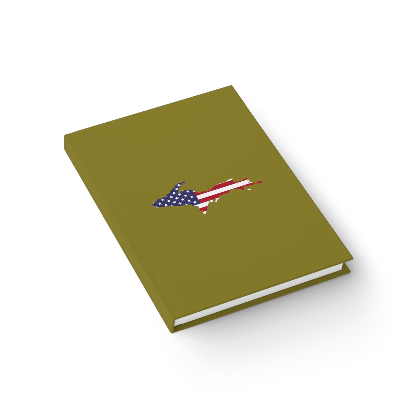 Michigan Upper Peninsula Blank Sketchbook (w/ UP USA Flag) | Scrub Gold