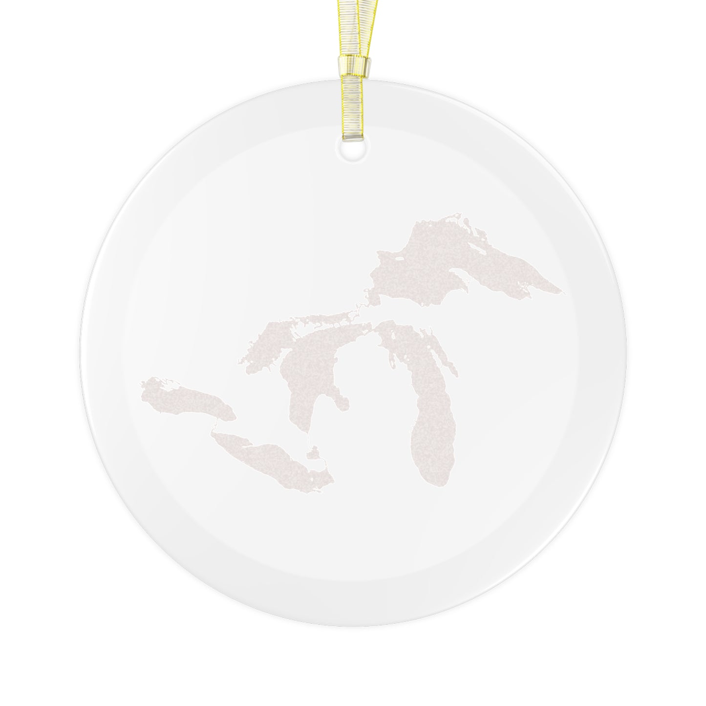 Great Lakes Christmas Ornament | Clear Glass - Copper Color