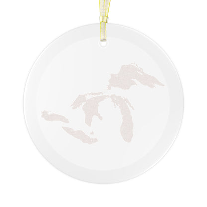 Great Lakes Christmas Ornament | Clear Glass - Copper Color