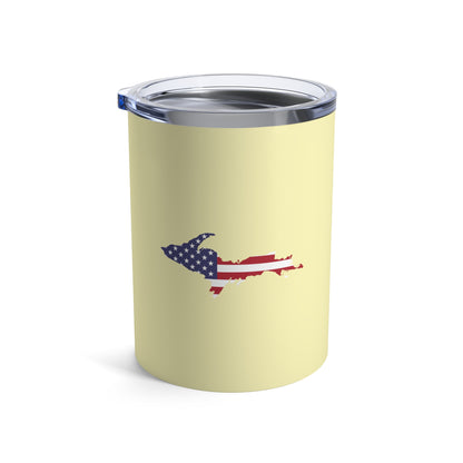 Michigan Upper Peninsula Tumbler (w/ UP USA Flag) | Canary Yellow - 10oz