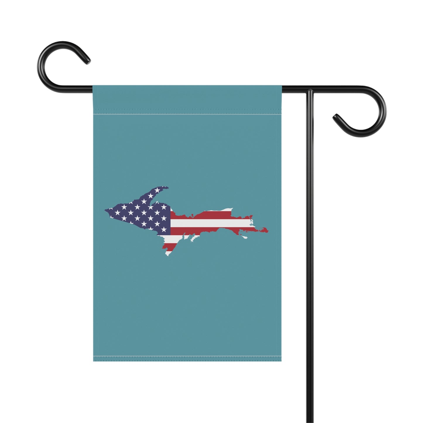 Michigan Upper Peninsula Home & Garden Flag (w/ UP USA Flag) | Lake Huron Blue