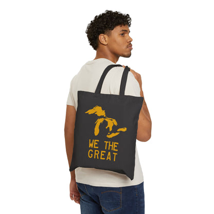 Great Lakes 'We The Great' Light Tote Bag | Gold