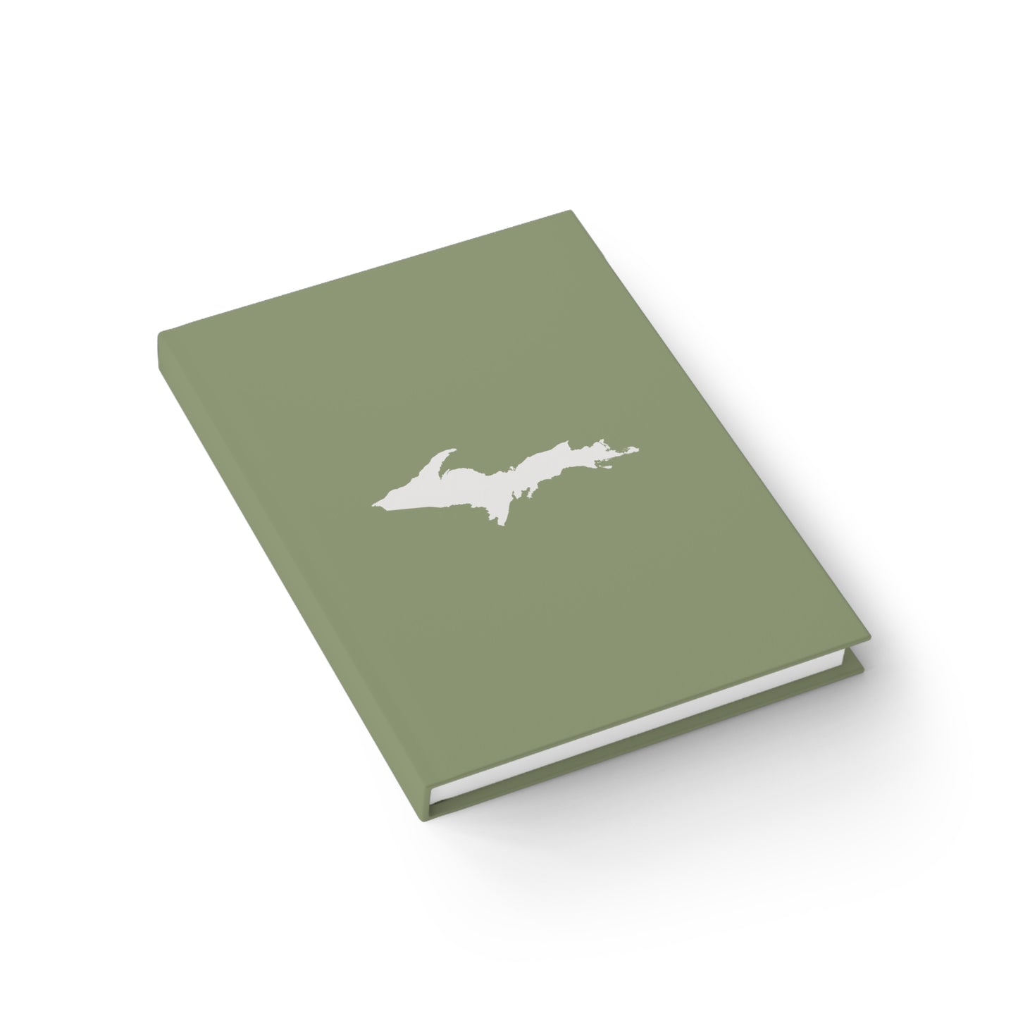 Michigan Upper Peninsula Blank Sketchbook (w/ UP Outline) | Beachgrass Green