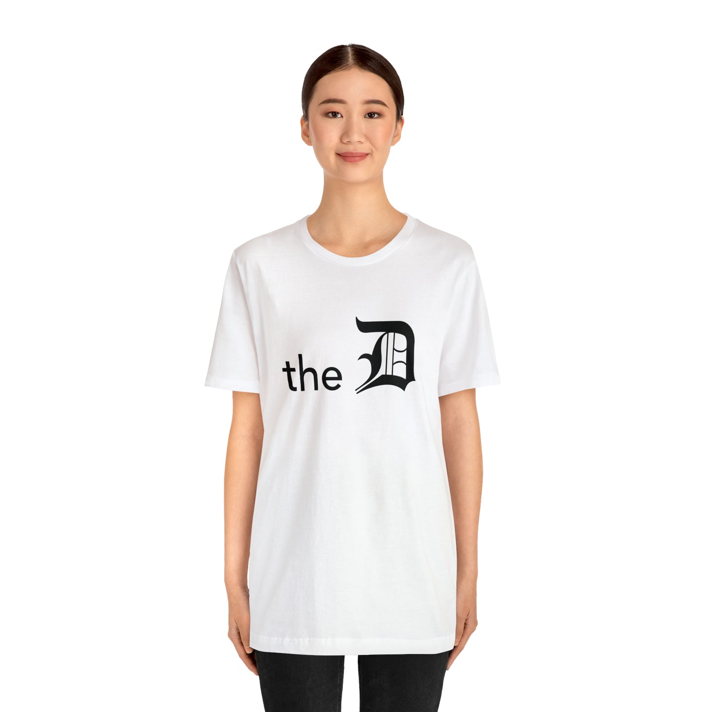 Detroit 'the D' T-Shirt (Black) | Unisex Standard