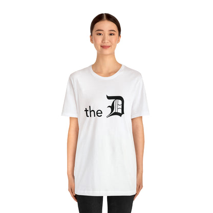 Detroit 'the D' T-Shirt (Black) | Unisex Standard