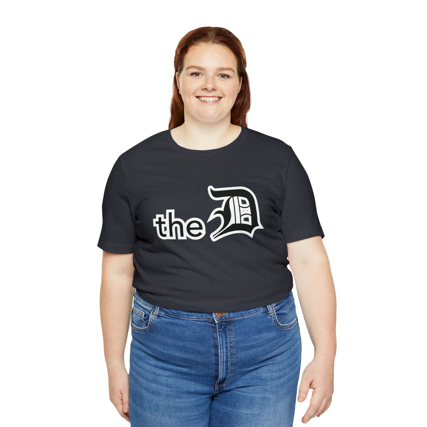 Detroit 'the D' T-Shirt (Black) | Unisex Standard