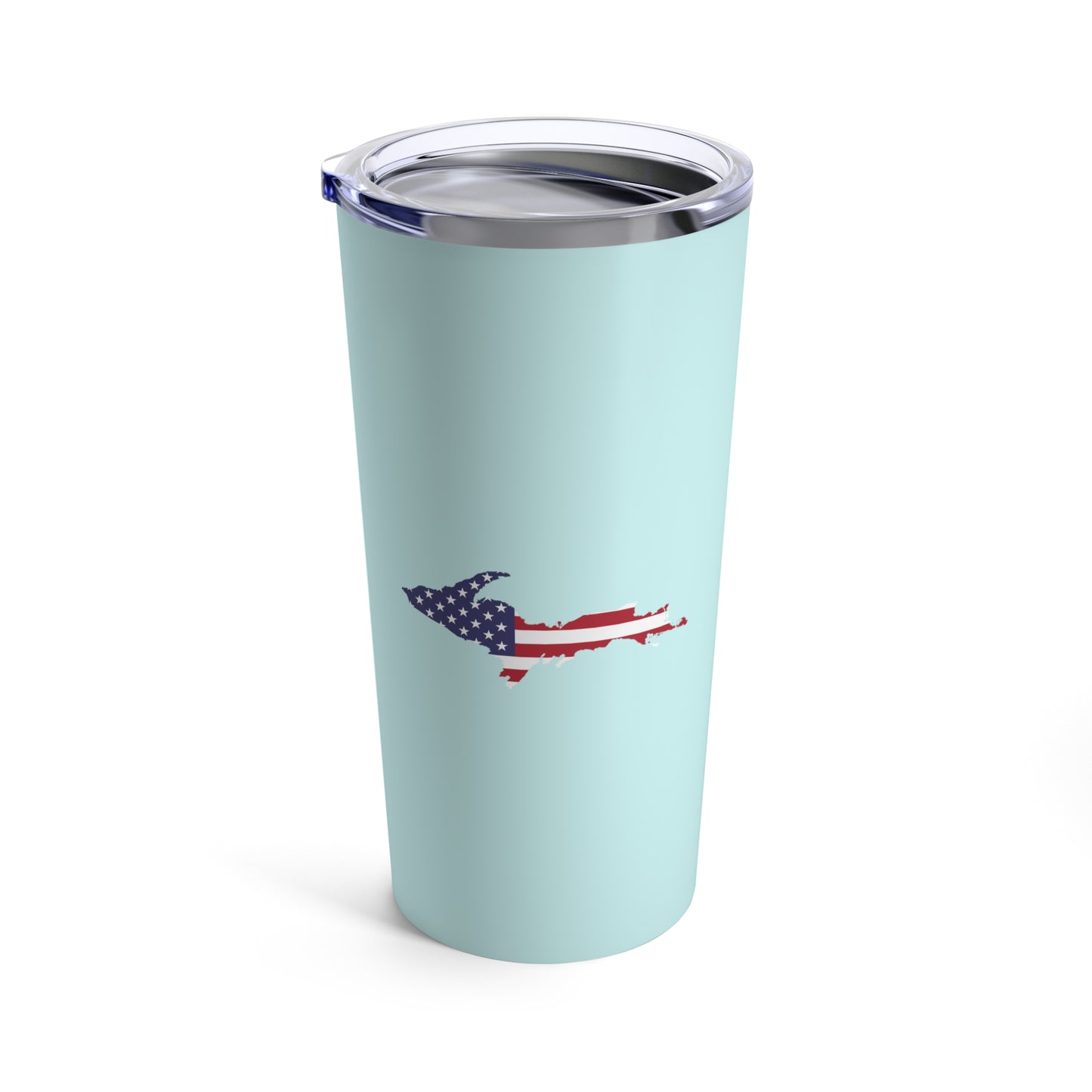 Michigan Upper Peninsula Tumbler (w/ UP USA Flag) | Cyan - 20oz