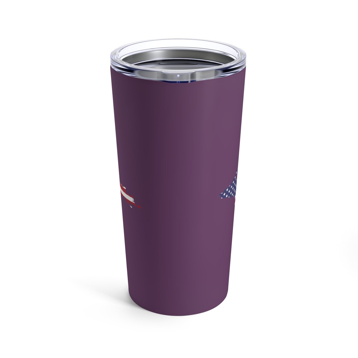 Michigan Upper Peninsula Tumbler (w/ UP USA Flag) | Plum - 20oz