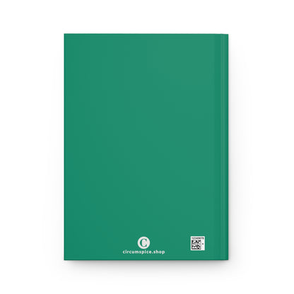 Michigan Upper Peninsula Hardcover Journal (w/ UP USA Flag) | Ruled - Emerald Green