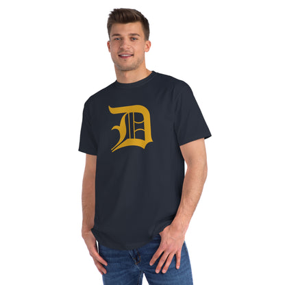 Detroit 'Old English D' T-Shirt (Gold) | Unisex Organic