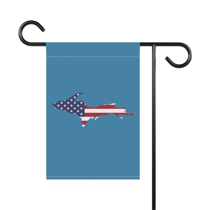 Michigan Upper Peninsula Home & Garden Flag (w/ UP USA Flag) | Lake Michigan Blue