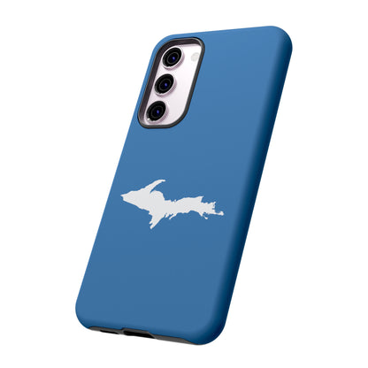 Michigan Upper Peninsula Tough Phone Case (Lake Superior Blue w/ UP Outline) | Samsung & Pixel Android