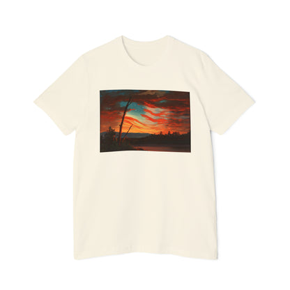 'Our Banner in the Sky' Painting T-Shirt (Church, 1861) | Made in USA