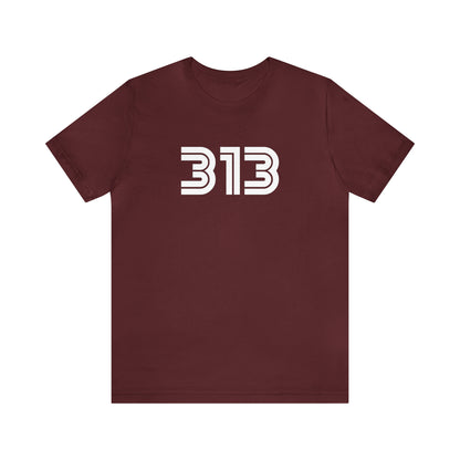 Detroit '313' T-Shirt (1970s Audiophile Font) | Unisex Standard Fit