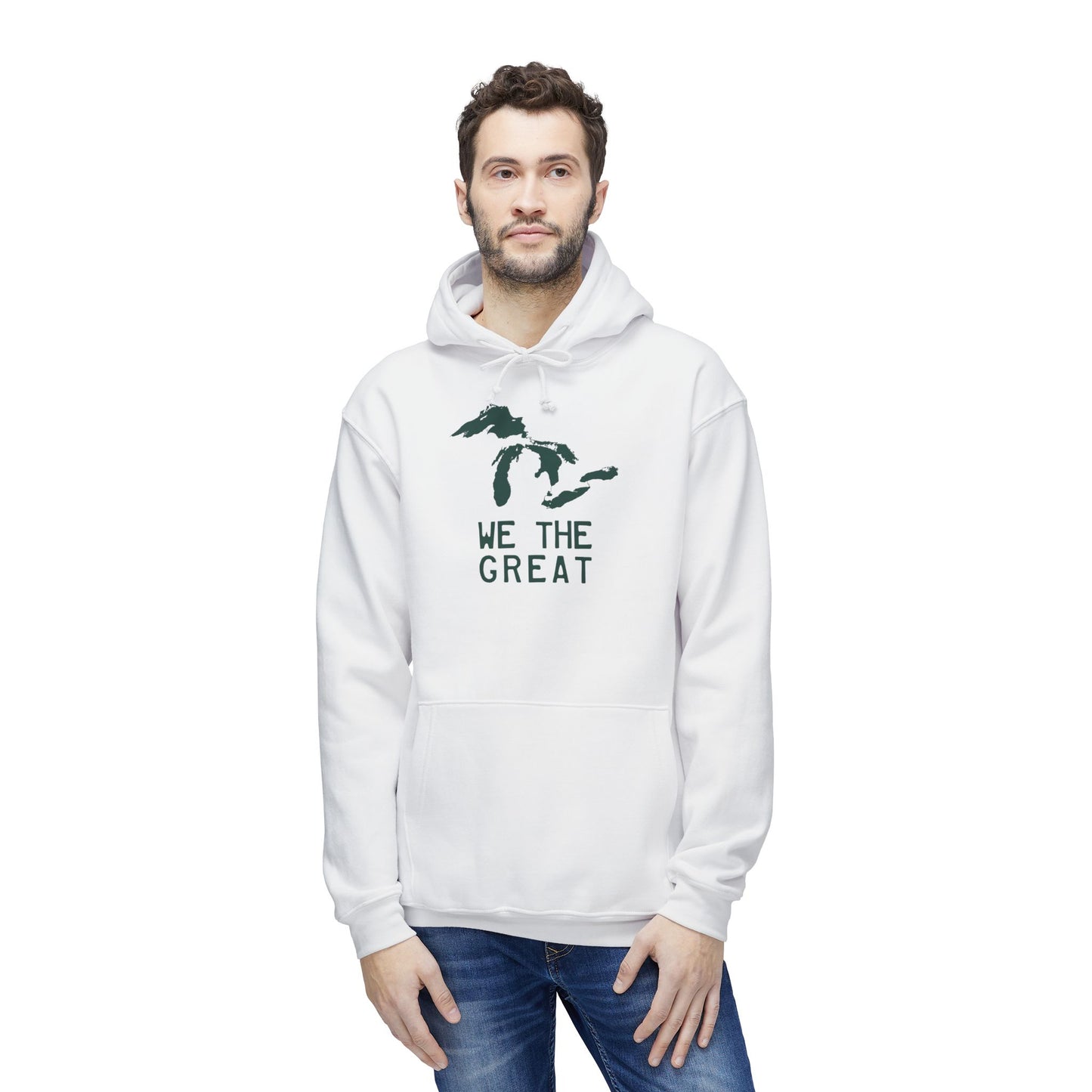 Great Lakes 'We The Great' Ultrapremium Hoodie | Made in USA - Laconic Green