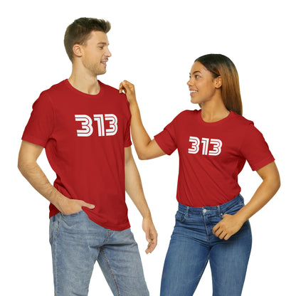 Detroit '313' T-Shirt (1970s Audiophile Font) | Unisex Standard Fit