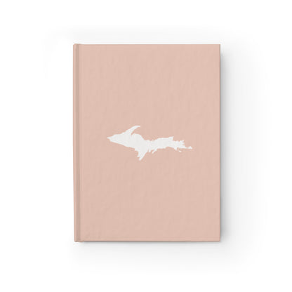 Michigan Upper Peninsula Blank Sketchbook (w/ UP Outline) | Rose Gold