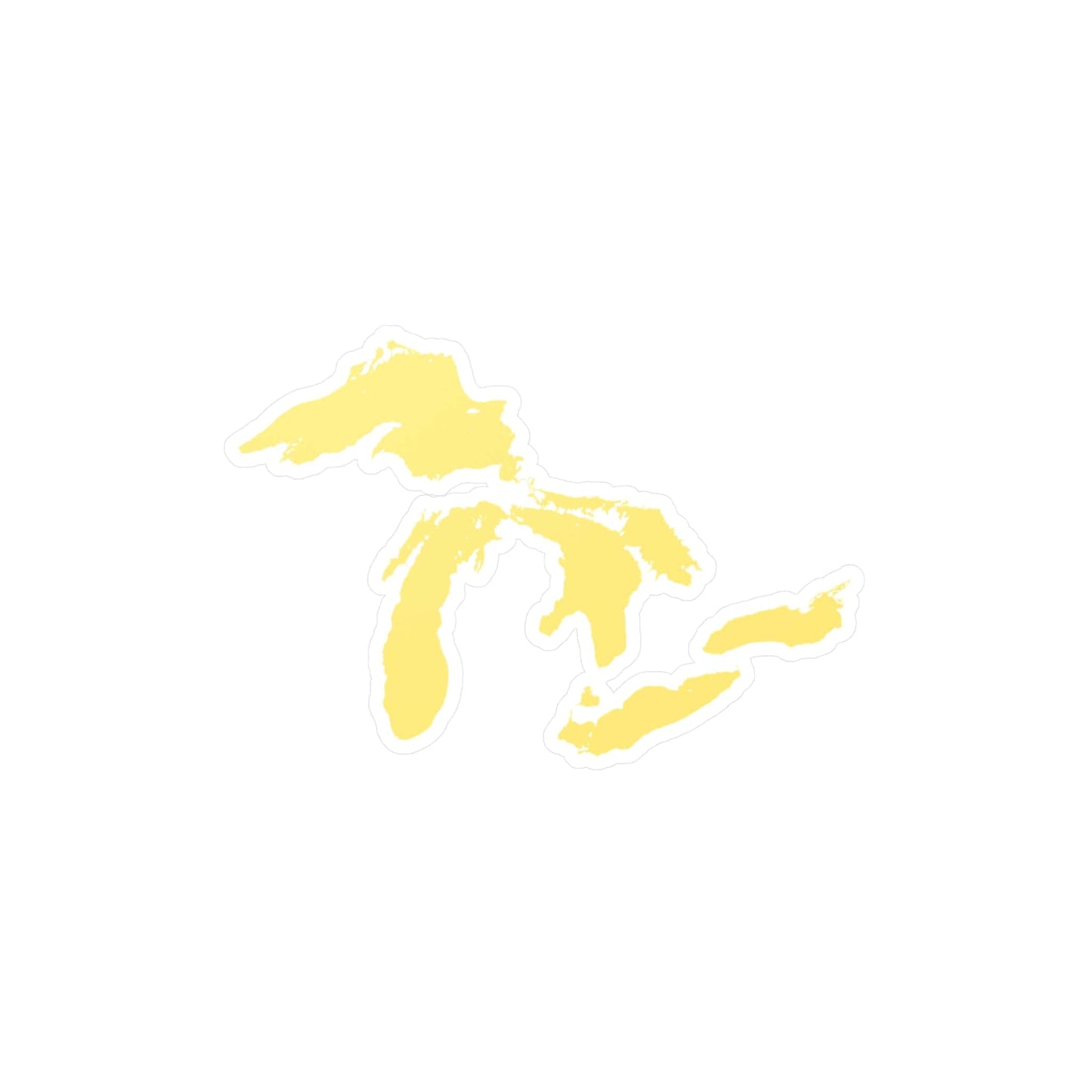 Great Lakes Kiss-Cut Windshield Decal | Cherry Yellow