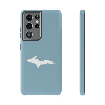 Michigan Upper Peninsula Tough Phone Case (Opal Color w/ UP Outline) | Samsung & Pixel Android