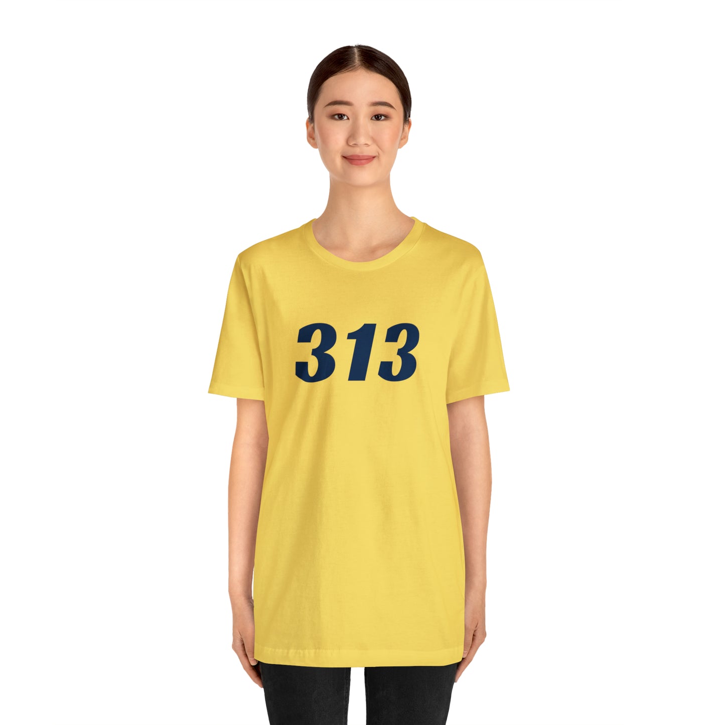 Detroit '313' T-Shirt (Racing Font) | Unisex Standard Fit