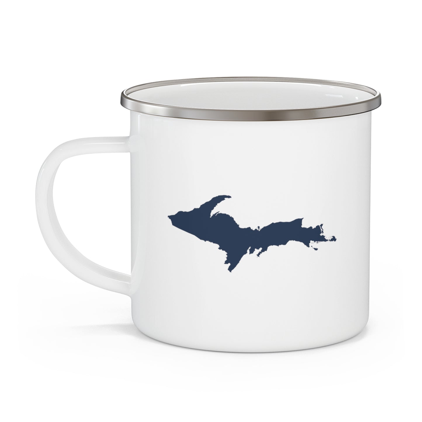 Michigan Upper Peninsula Camping Mug (Navy Outline) | 12oz