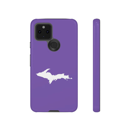 Michigan Upper Peninsula Tough Phone Case (Lake Iris w/ UP Outline) | Samsung & Pixel Android