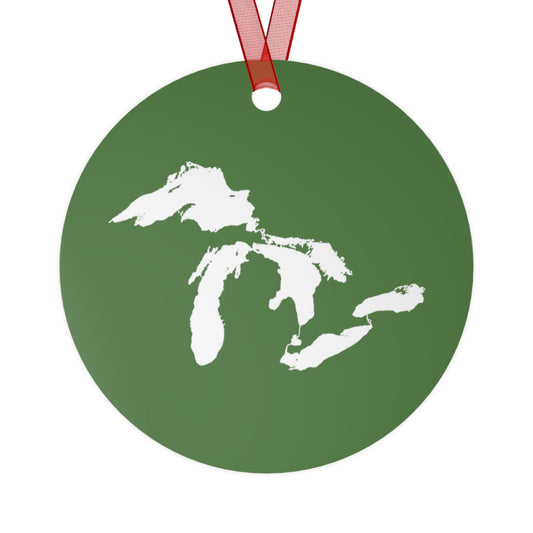 Great Lakes Christmas Ornament | Metal - Pine Green