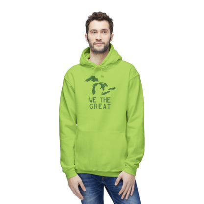 Great Lakes 'We The Great' Ultrapremium Hoodie | Made in USA - Pine Green