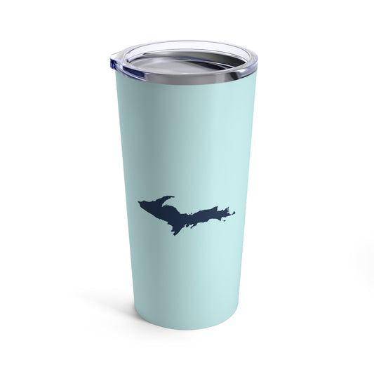 Michigan Upper Peninsula Tumbler (w/ UP Outline) | Cyan - 20oz