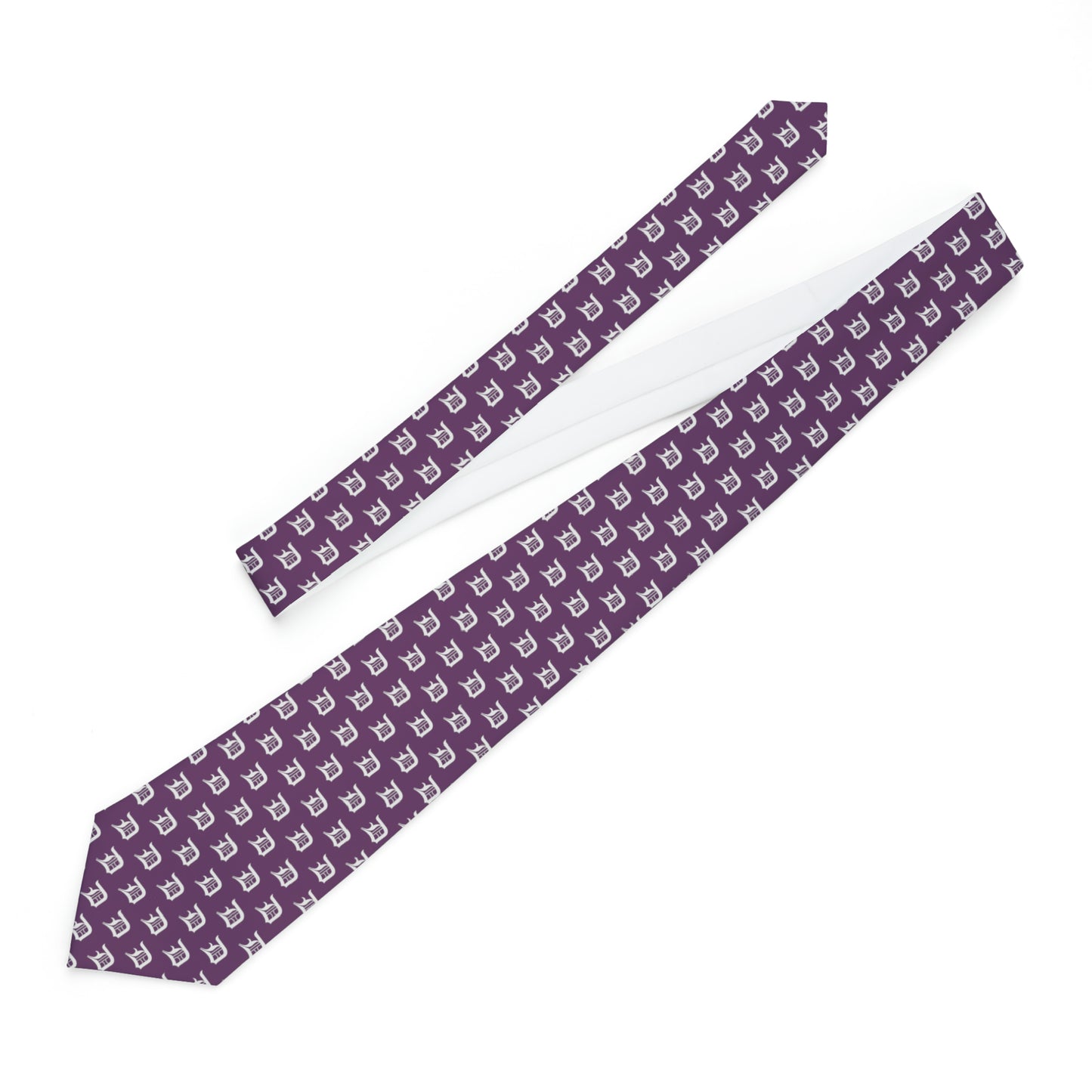 Detroit 'Old English D' Necktie | Plum