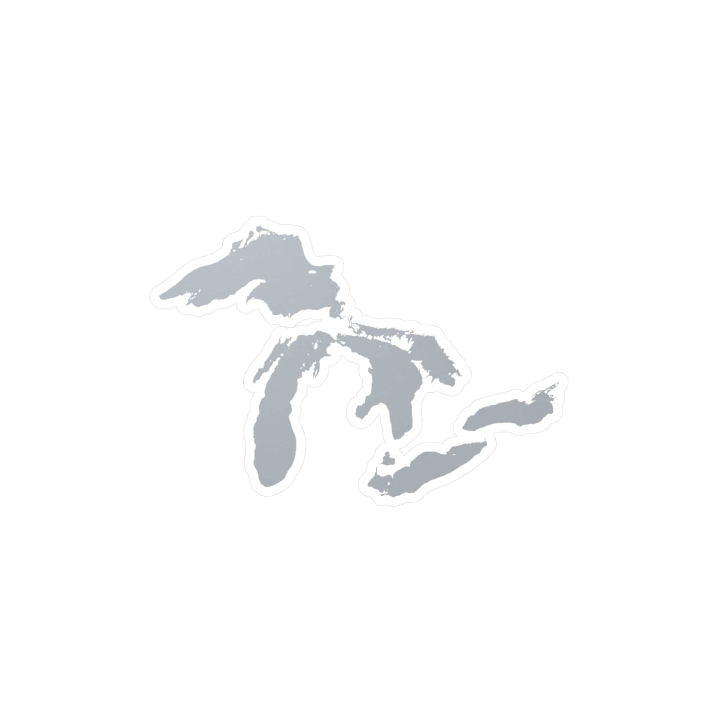 Great Lakes Kiss-Cut Windshield Decal | Silver