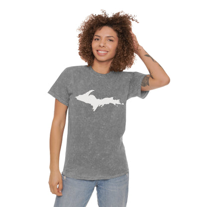 Michigan Upper Peninsula T-Shirt (w/ UP Outline) | Unisex Mineral Wash