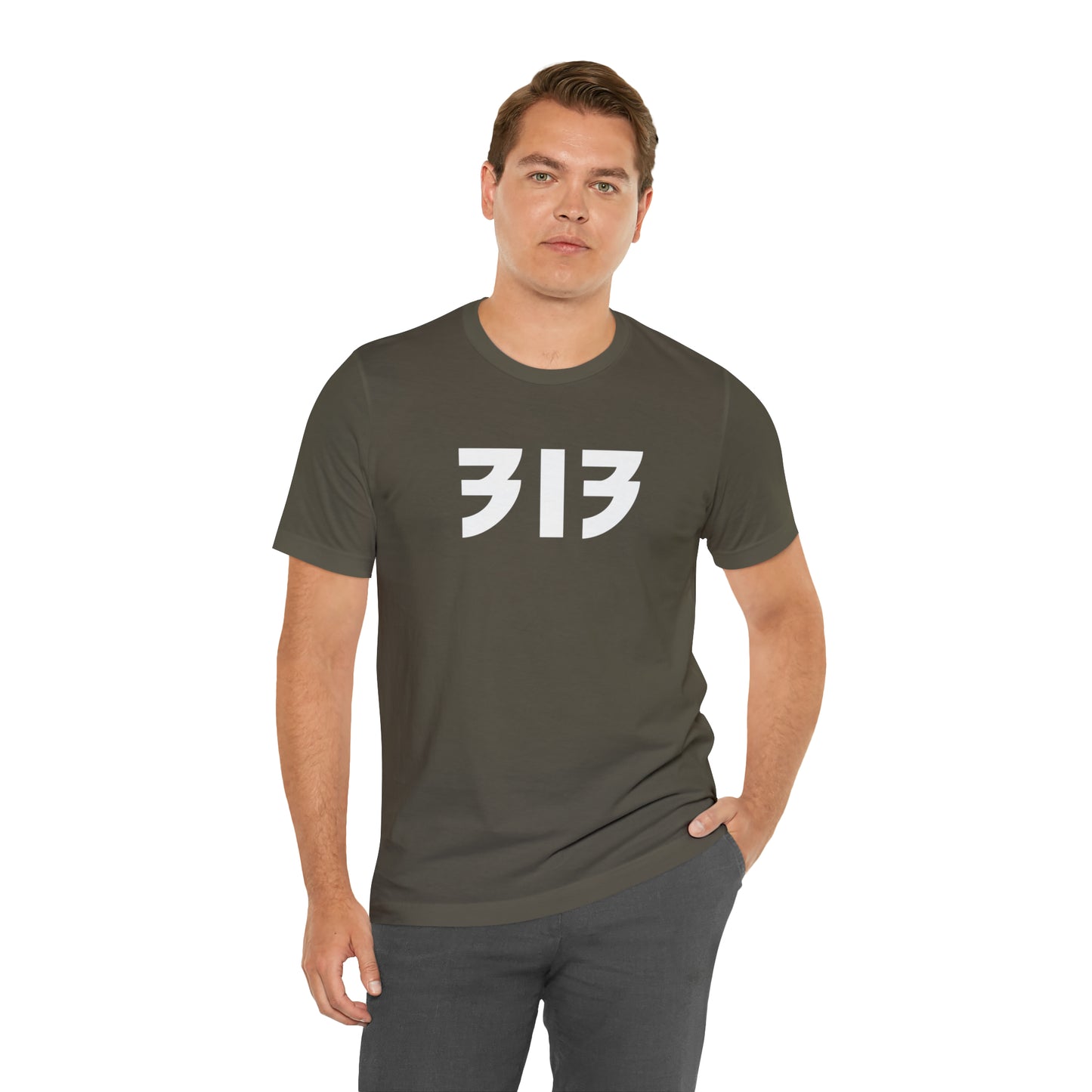 Detroit '313' T-Shirt (80s Glam Rock Font) | Unisex Standard Fit