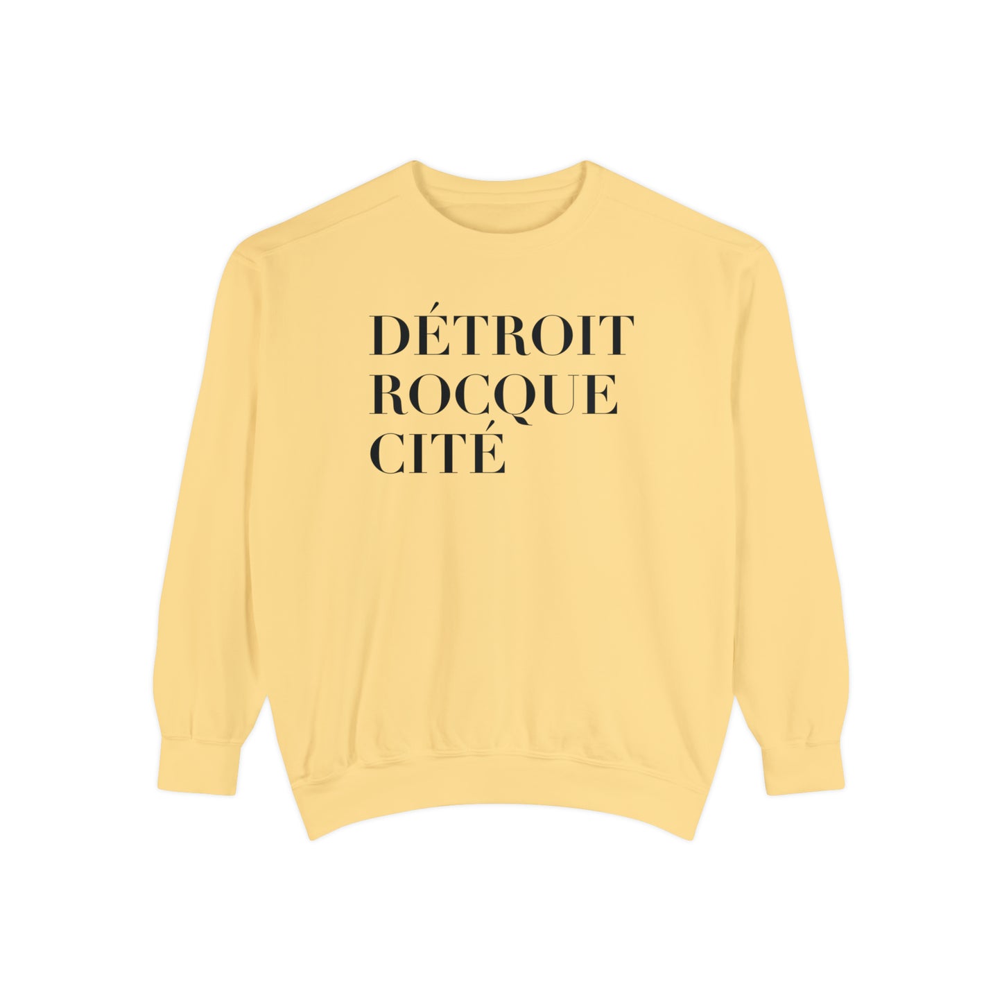 'Détroit Rocque Cité' Sweatshirt | Unisex Garment Dyed