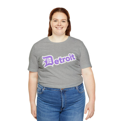 Detroit' T-Shirt (Lavender w/ Old English 'D') | Unisex Standard